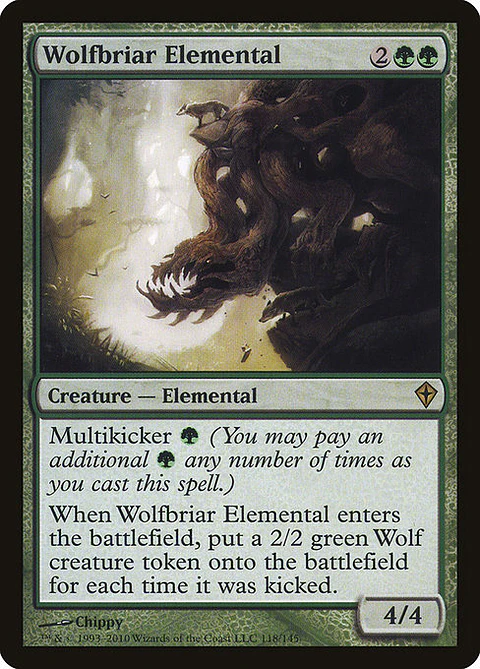 Carta Magic - FOIL Wolfbriar Elemental - Idioma: Ingles - Edicion: Worldwake