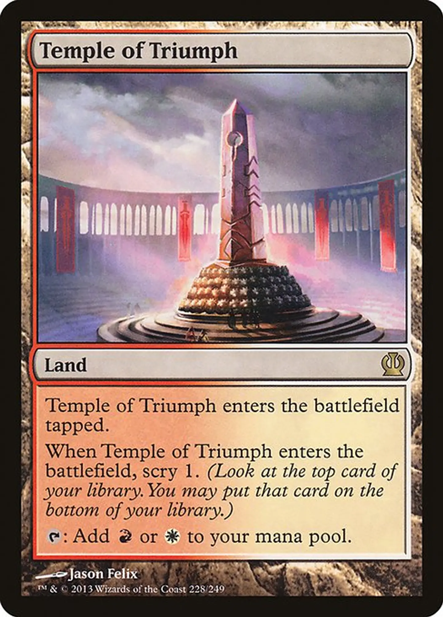 Carta Magic - FOIL Temple of Triumph - Idioma: Espa–ol - Edicion: Theros 1