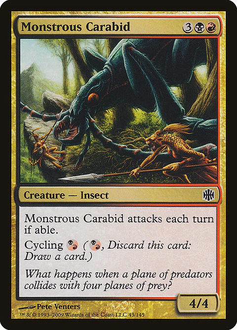 Carta Magic - FOIL Monstrous Carabid - Idioma: Ingles - Edicion: Alara Reborn