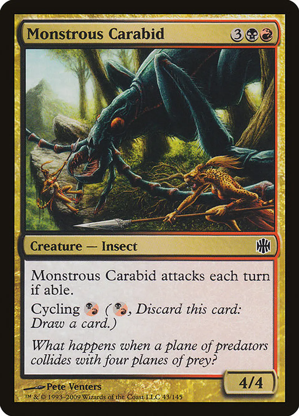 Carta Magic - FOIL Monstrous Carabid - Idioma: Ingles - Edicion: Alara Reborn 1