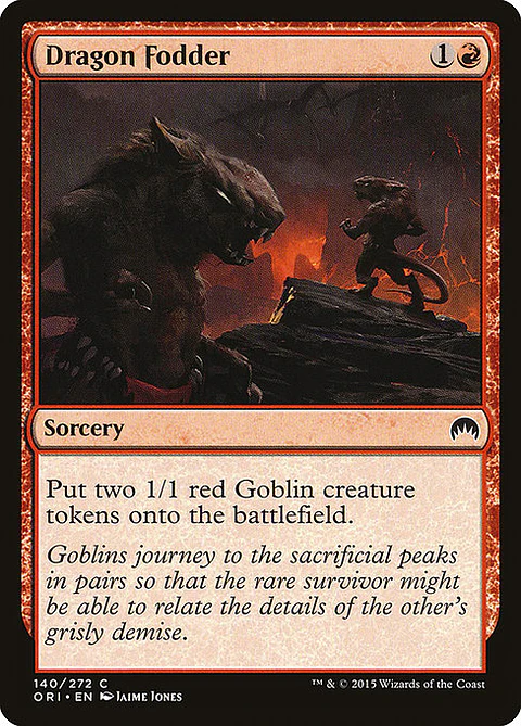 Carta Magic - FOIL Dragon Fodder - Idioma: Espa–ol - Edicion: Magic Origins