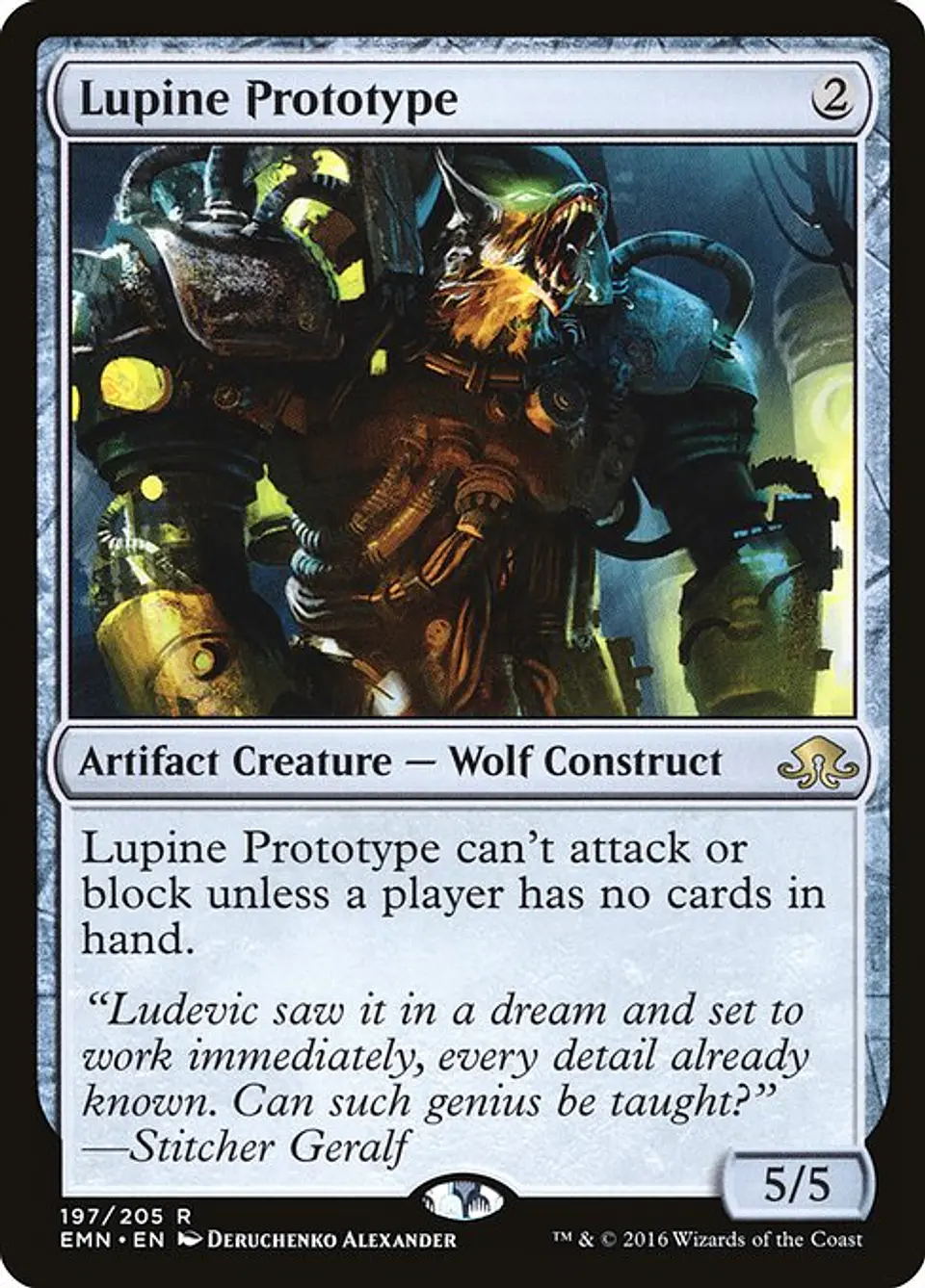 Carta Magic - FOIL Lupine Prototype - Idioma: Ingles - Edicion: Eldritch Moon 1