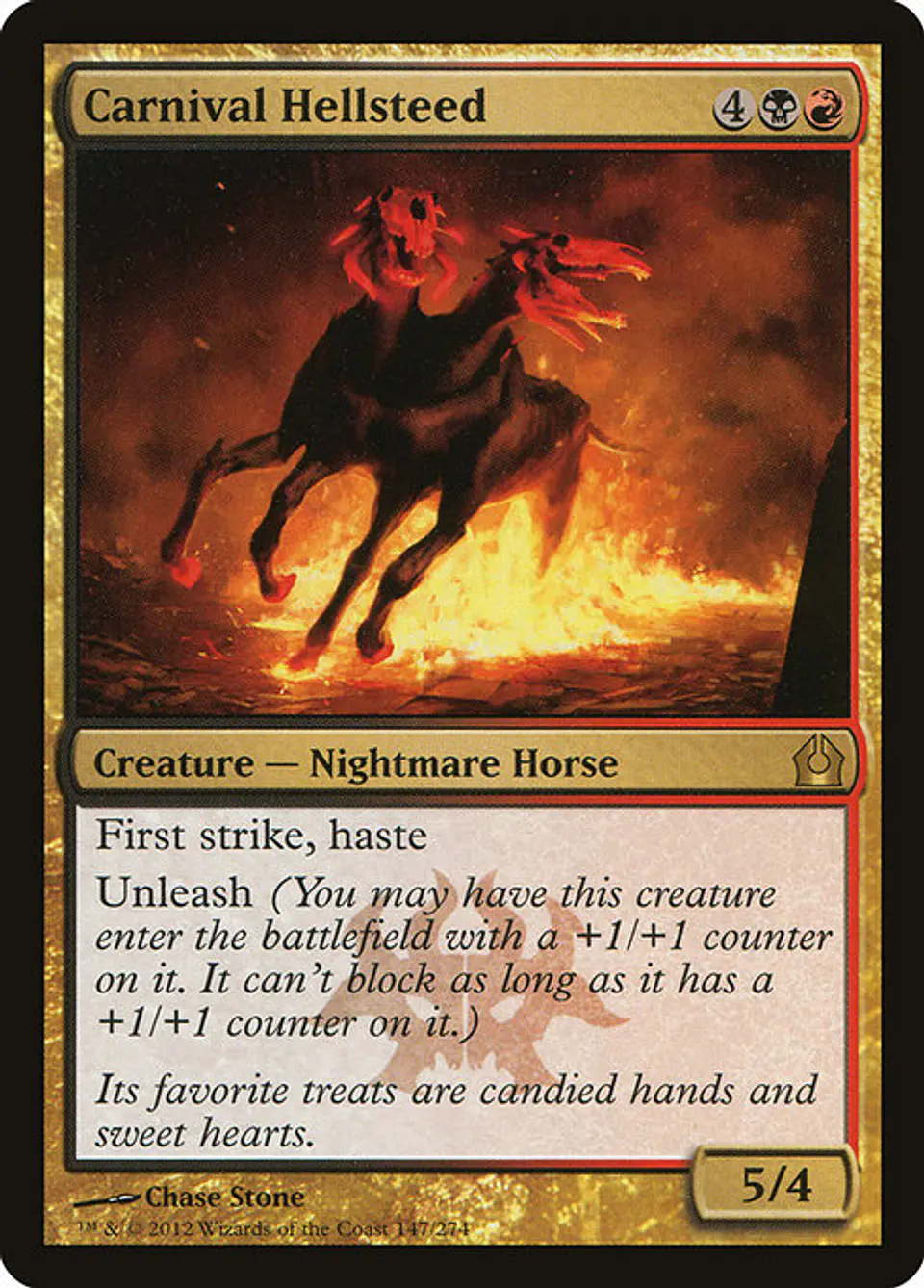 Carta Magic - FOIL Carnival Hellsteed - Idioma: Ingles - Edicion: Return to Ravnica 1