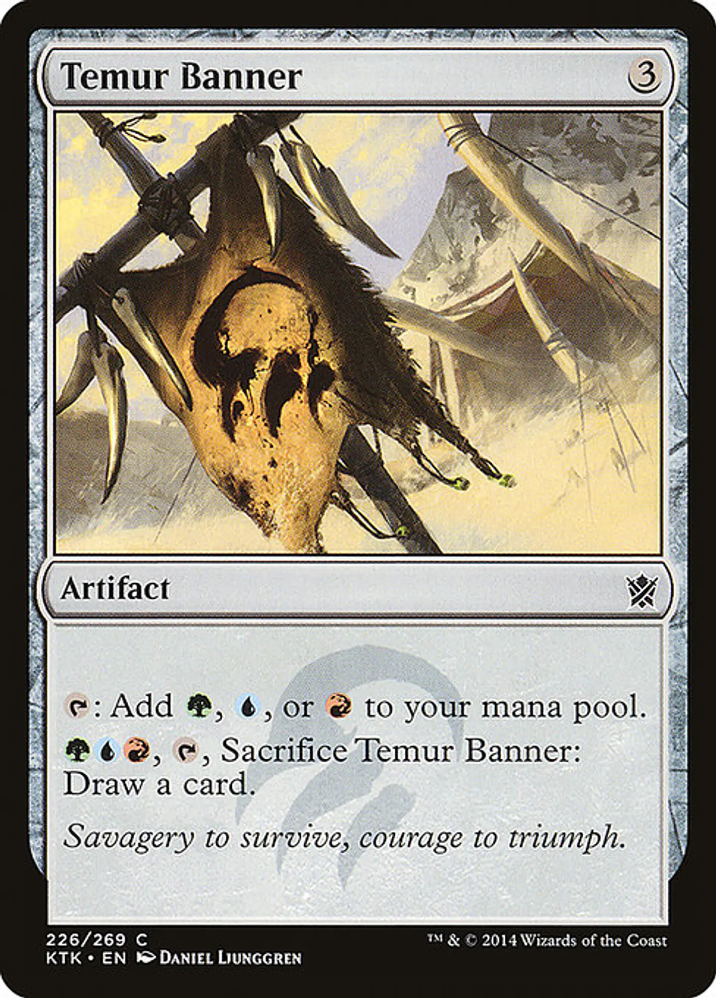 Carta Magic - FOIL Temur Banner - Idioma: Espa–ol - Edicion: Khans of Tarkir 1