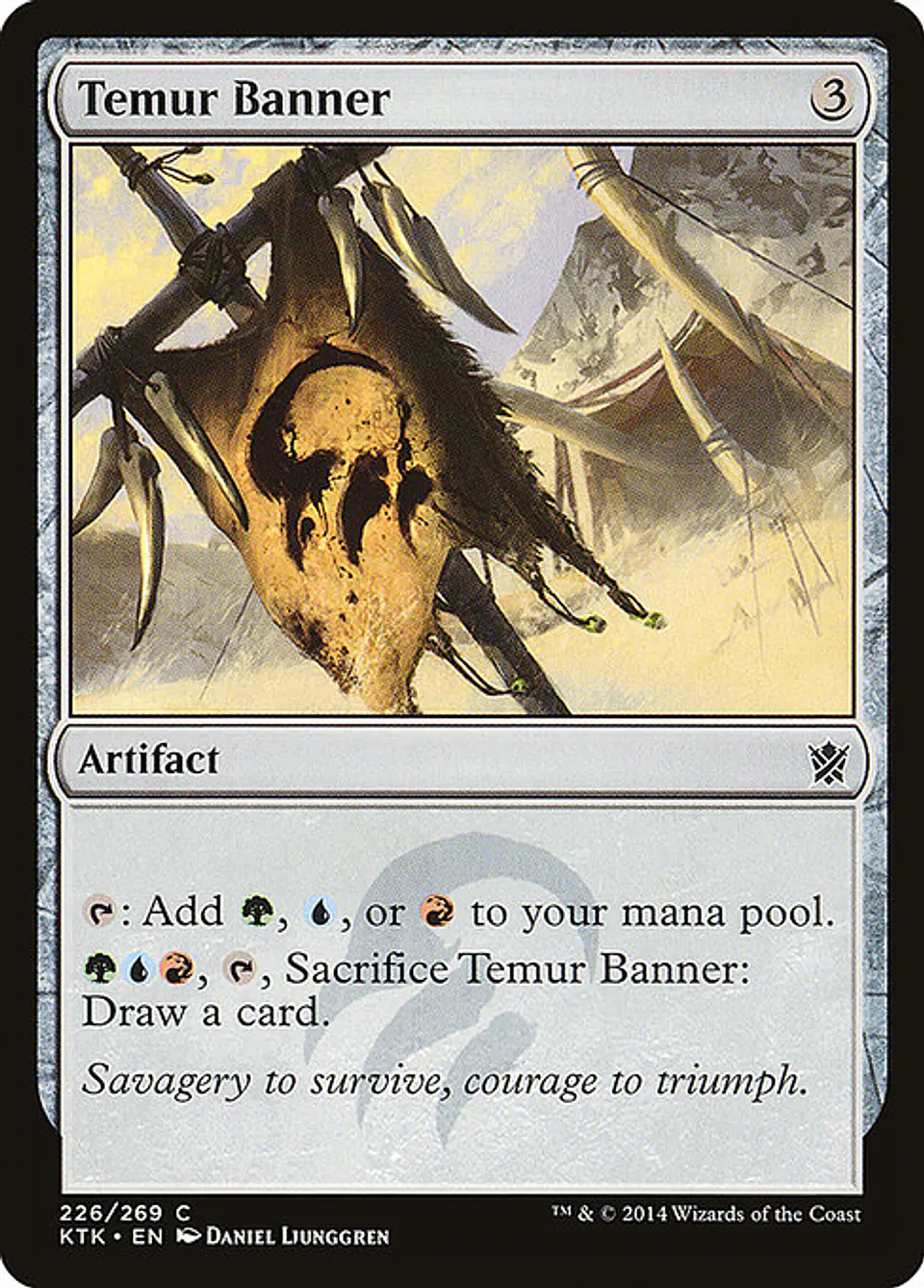 Carta Magic - FOIL Temur Banner - Idioma: Espa–ol - Edicion: Khans of Tarkir 1