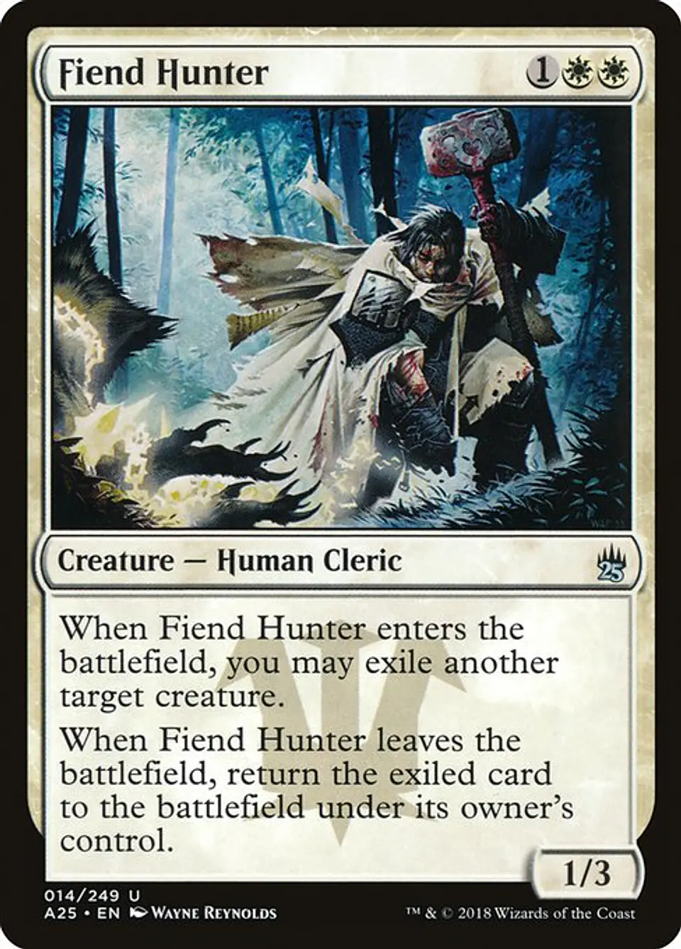 Carta Magic - FOIL Fiend Hunter - Idioma: Ingles - Edicion: Masters 25 1