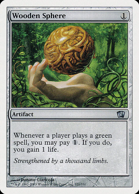 Carta Magic - FOIL Wooden Sphere - Idioma: Ingles - Edicion: Eighth Edition
