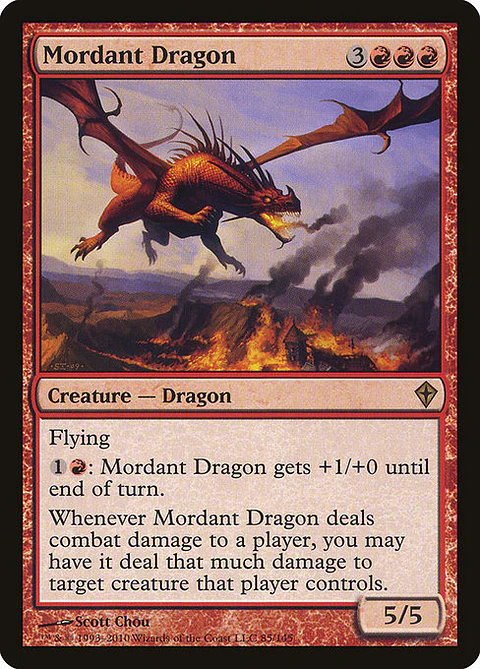 Carta Magic - FOIL Mordant Dragon - Idioma: Ingles - Edicion: Worldwake
