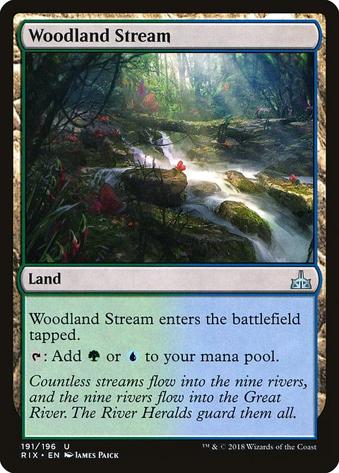 Carta Magic - FOIL Woodland Stream - Idioma: Espa–ol - Edicion: Rivals of Ixalan
