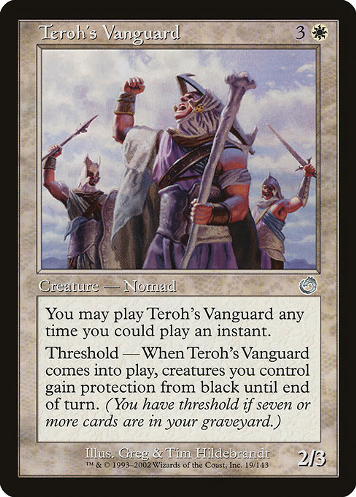 Carta Magic - FOIL Teroh's Vanguard - Idioma: Ingles - Edicion: Torment 1