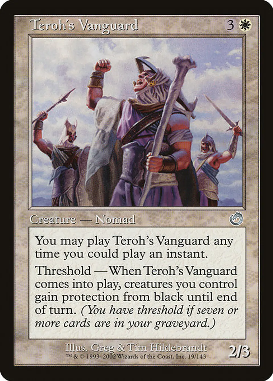 Carta Magic - FOIL Teroh's Vanguard - Idioma: Ingles - Edicion: Torment 1