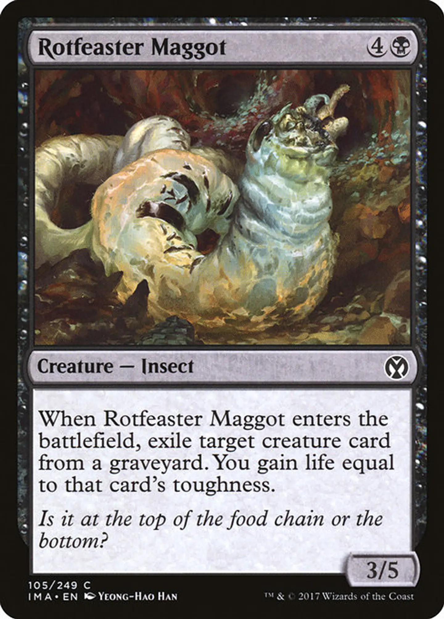 Carta Magic - FOIL Rotfeaster Maggot - Idioma: Ingles - Edicion: Iconic Masters 1