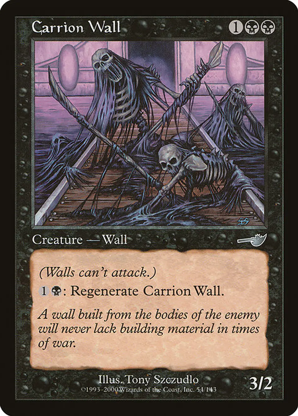 Carta Magic - FOIL Carrion Wall - Idioma: Espa–ol - Edicion: Nemesis 1