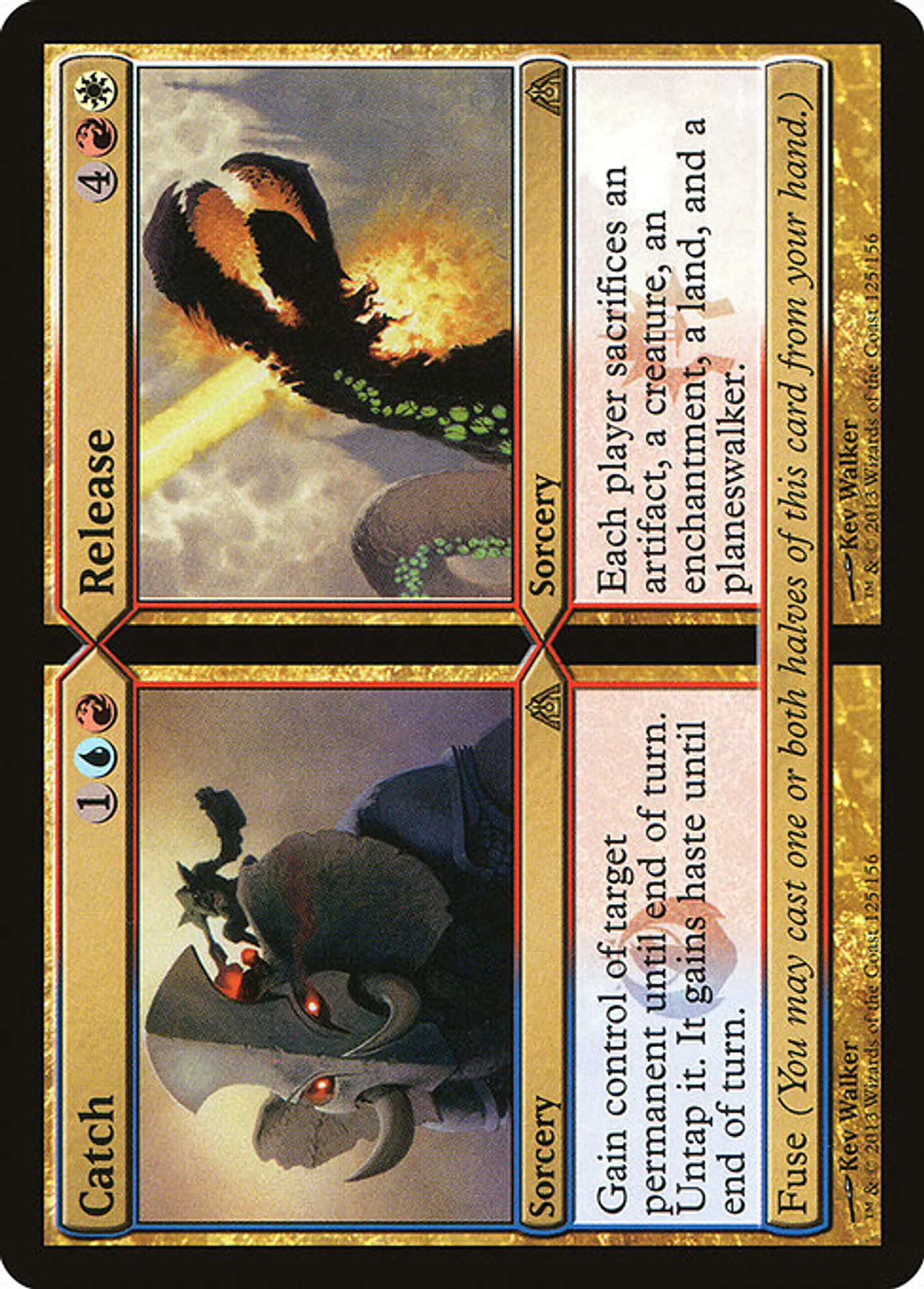 Carta Magic - FOIL Catch // Release - Idioma: Ingles - Edicion: Dragon's Maze 1