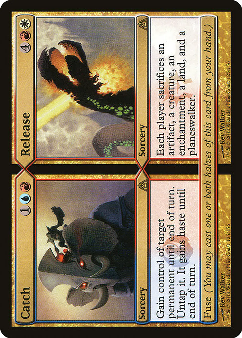 Carta Magic - FOIL Catch // Release - Idioma: Ingles - Edicion: Dragon's Maze 1