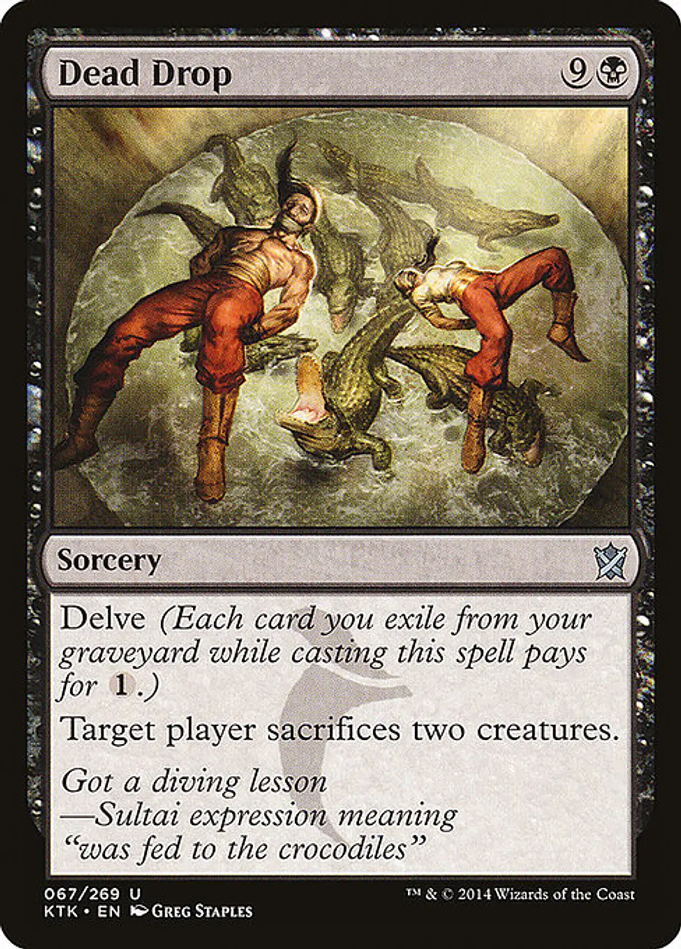 Carta Magic - FOIL Dead Drop - Idioma: Espa–ol - Edicion: Khans of Tarkir 1