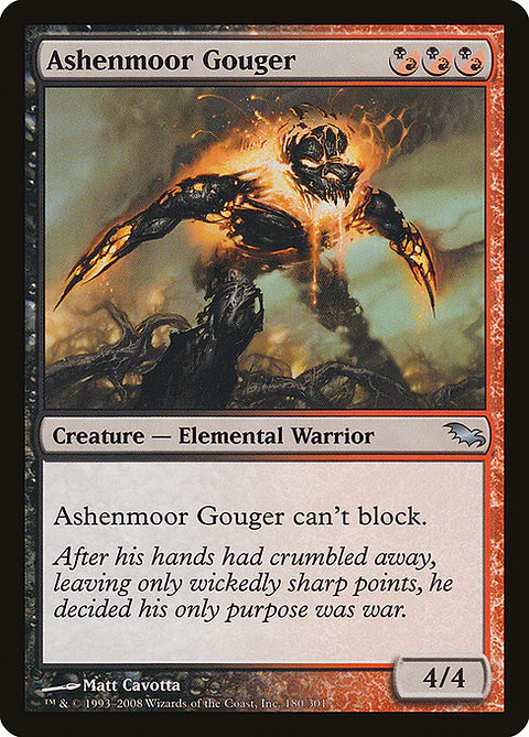 Carta Magic - FOIL Ashenmoor Gouger - Idioma: Ingles - Edicion: Shadowmoor