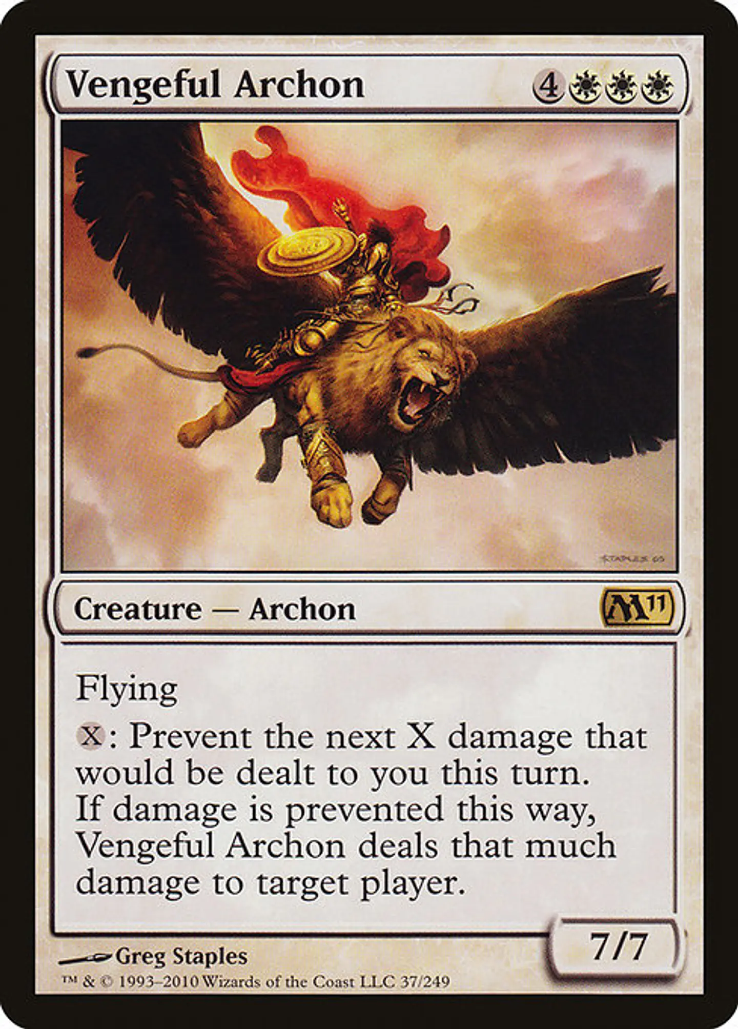 Carta Magic - FOIL Vengeful Archon - Idioma: Ingles - Edicion: Magic 2011 1