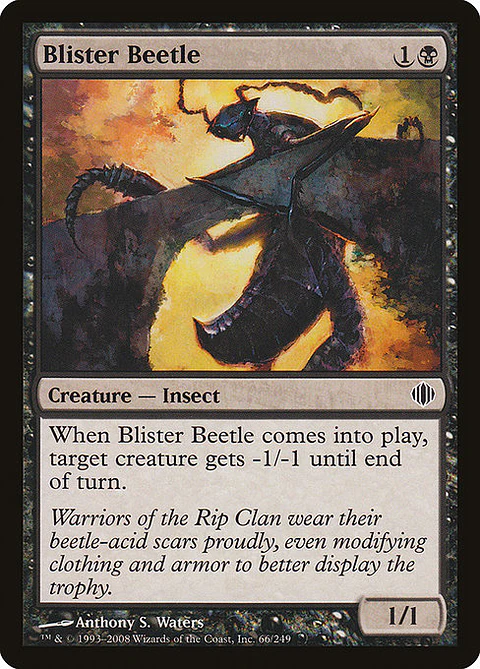 Carta Magic - FOIL Blister Beetle - Idioma: Ingles - Edicion: Shards of Alara