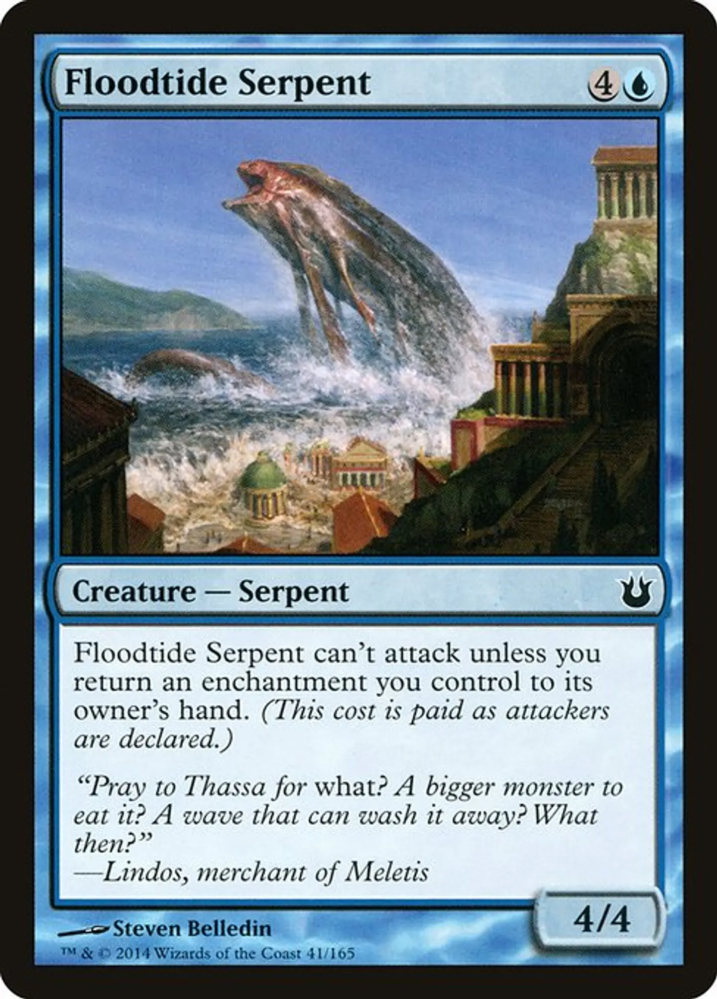 Carta Magic - FOIL Floodtide Serpent - Idioma: Espa–ol - Edicion: Born of the Gods 1