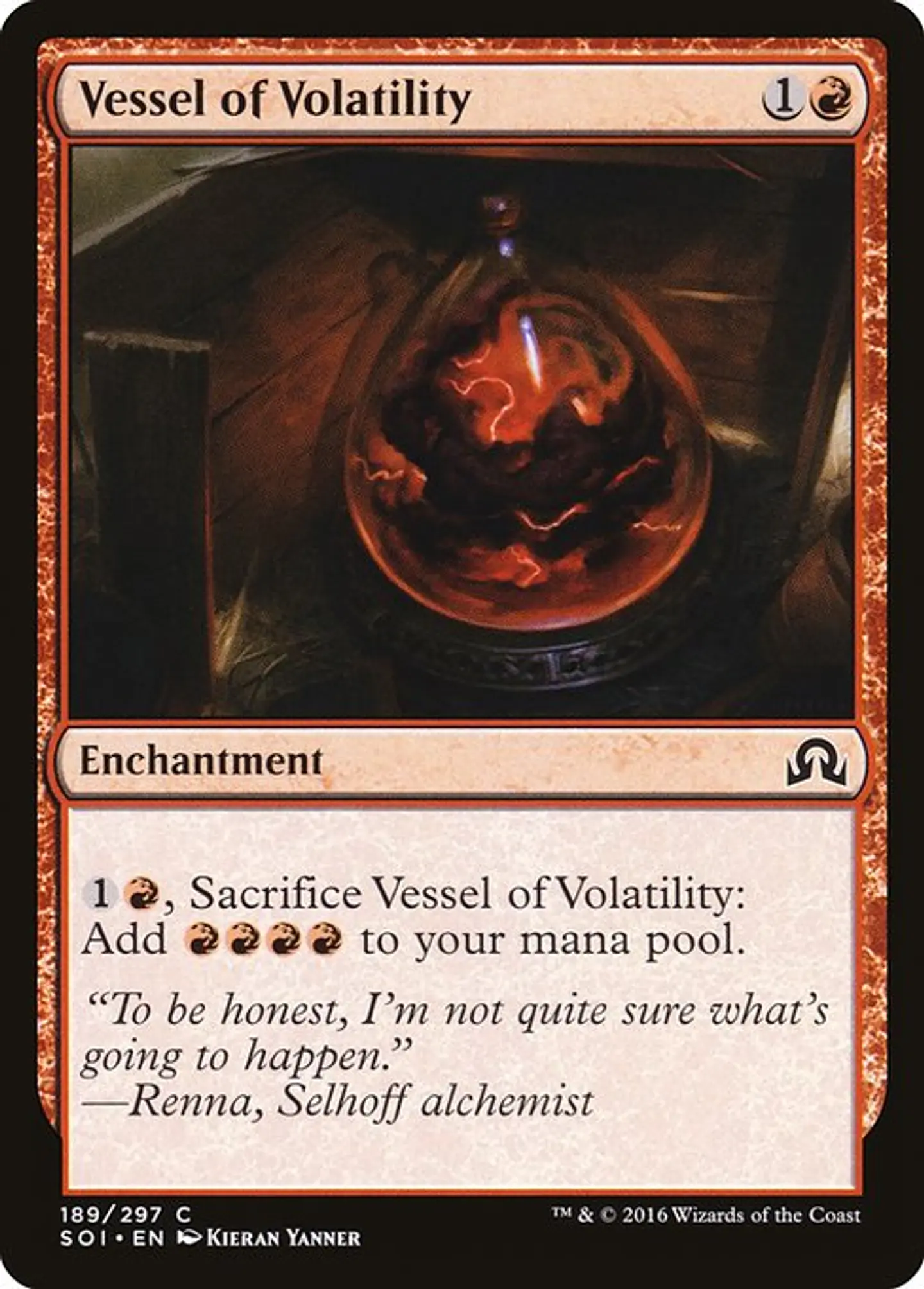 Carta Magic - FOIL Vessel of Volatility - Idioma: Ingles - Edicion: Shadows over Innistrad 1
