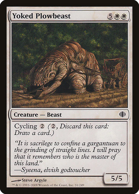 Carta Magic - FOIL Yoked Plowbeast - Idioma: Ingles - Edicion: Shards of Alara