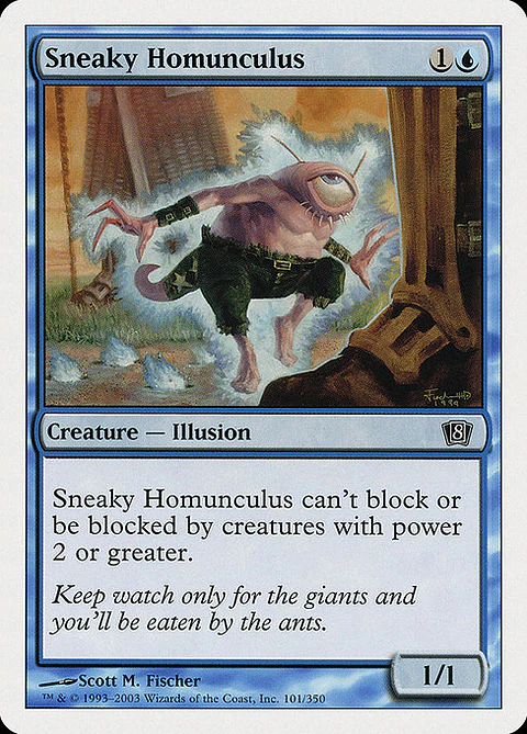 Carta Magic - FOIL Sneaky Homunculus - Idioma: Ingles - Edicion: Eighth Edition