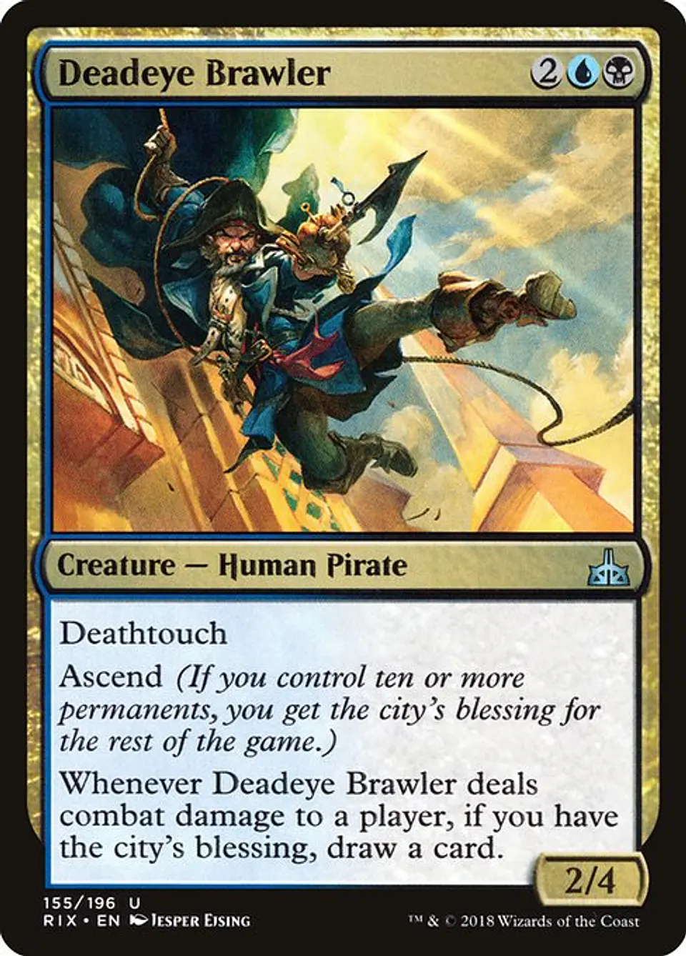 Carta Magic - FOIL Deadeye Brawler - Idioma: Espa–ol - Edicion: Rivals of Ixalan 1