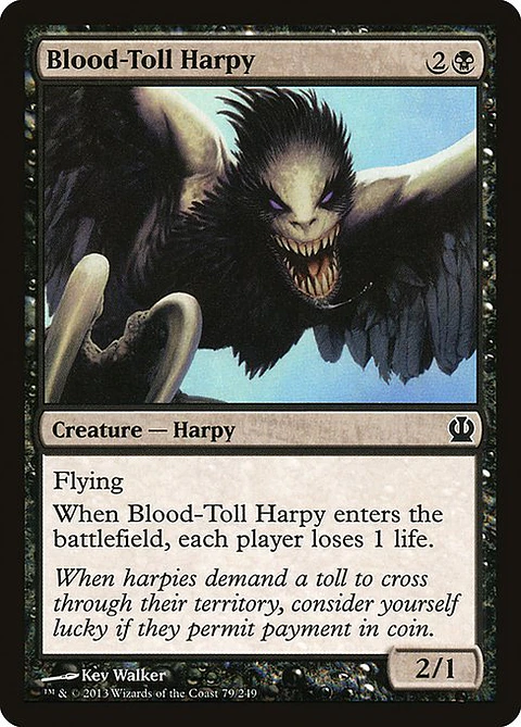 Carta Magic - FOIL Blood-Toll Harpy - Idioma: Espa–ol - Edicion: Theros