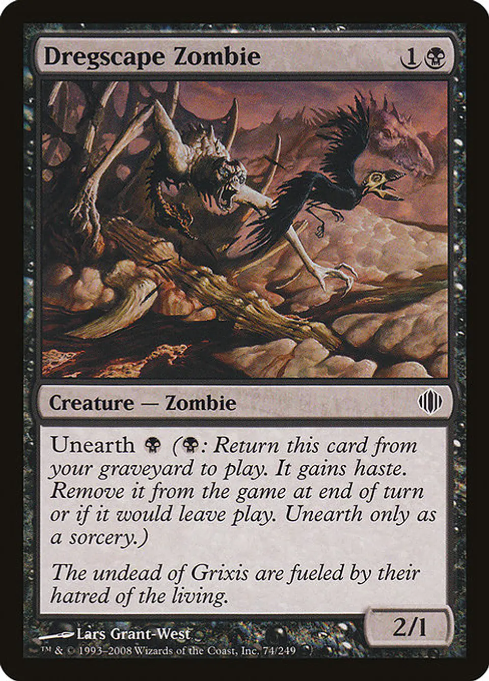 Carta Magic - FOIL Dregscape Zombie - Idioma: Ingles - Edicion: Shards of Alara 1