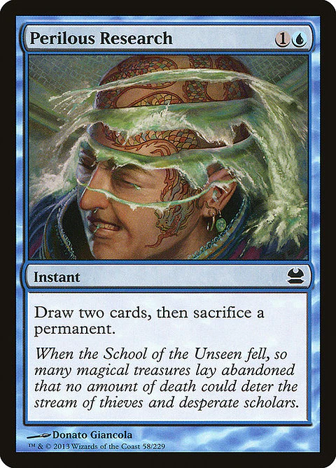 Carta Magic - FOIL Perilous Research - Idioma: Ingles - Edicion: Modern Masters