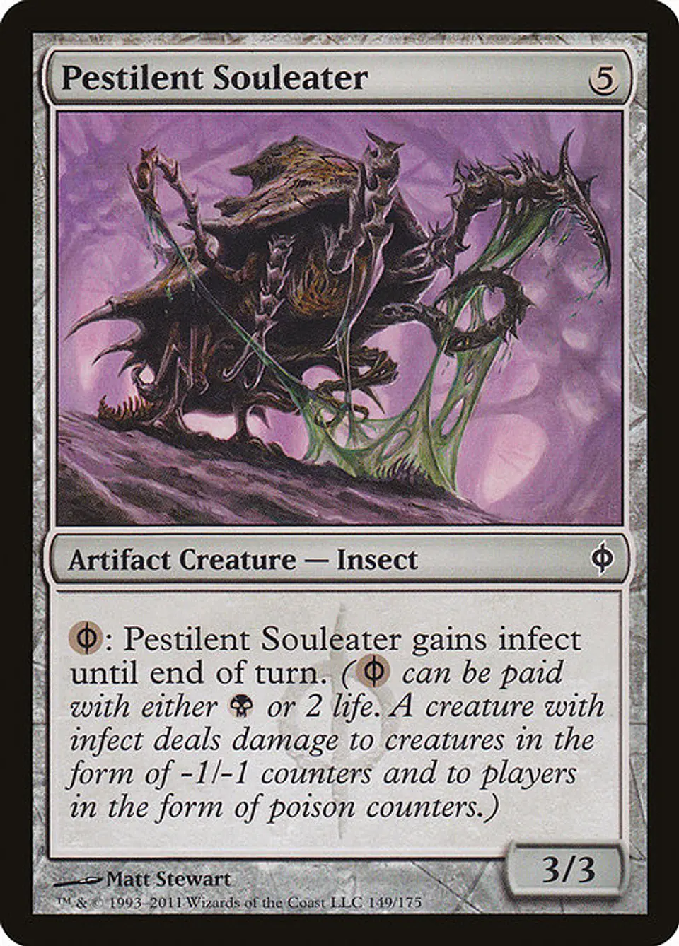 Carta Magic - FOIL Pestilent Souleater - Idioma: Ingles - Edicion: New Phyrexia 1