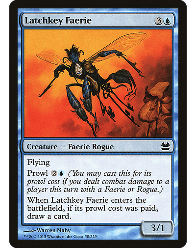 Carta Magic - FOIL Latchkey Faerie - Idioma: Ingles - Edicion: Modern Masters