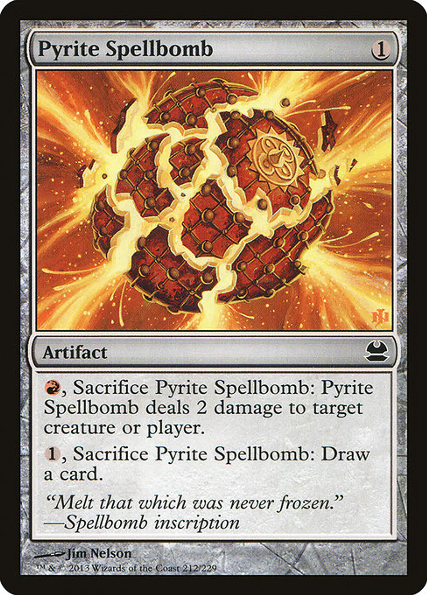 Carta Magic - FOIL Pyrite Spellbomb - Idioma: Ingles - Edicion: Modern Masters 1
