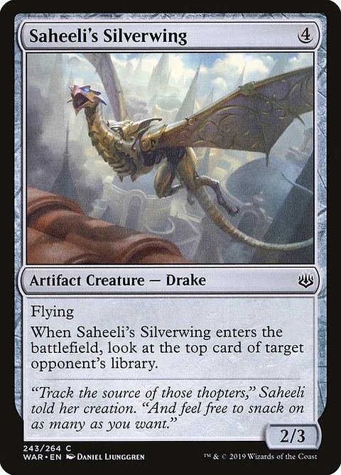 Carta Magic - FOIL Saheeli's Silverwing - Idioma: Espa–ol - Edicion: War of the Spark