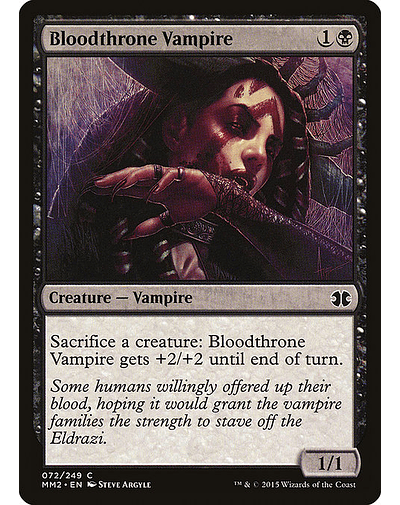 Carta Magic - FOIL Bloodthrone Vampire - Idioma: Ingles - Edicion: Modern Masters 2015