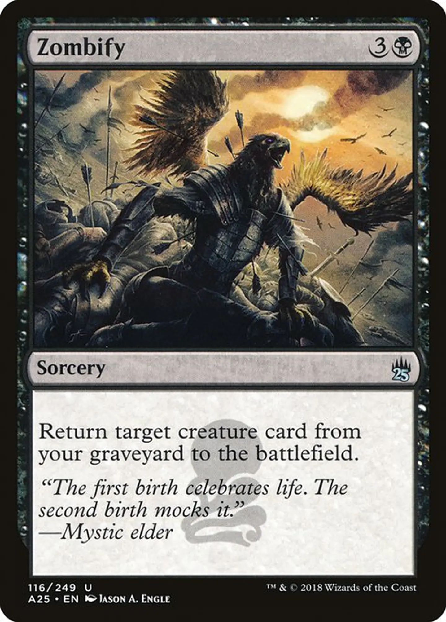 Carta Magic - FOIL Zombify - Idioma: Ingles - Edicion: Masters 25 1