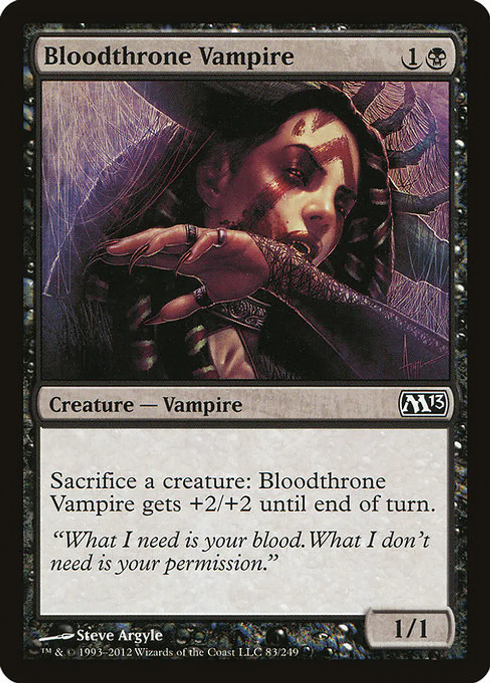 Carta Magic - FOIL Bloodthrone Vampire - Idioma: Ingles - Edicion: Magic 2013 1
