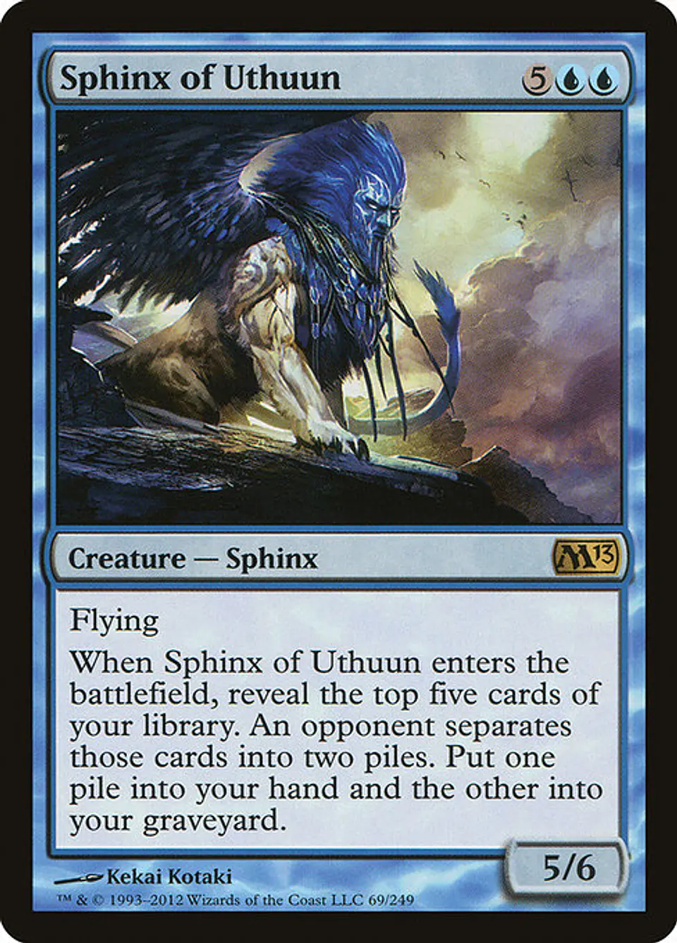 Carta Magic - FOIL Sphinx of Uthuun - Idioma: Espa–ol - Edicion: Magic 2013 1