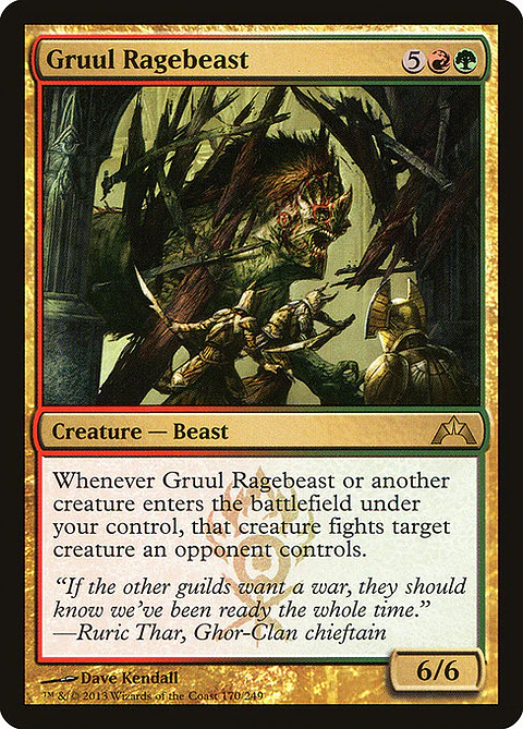 Carta Magic - FOIL Gruul Ragebeast - Idioma: Ingles - Edicion: Gatecrash