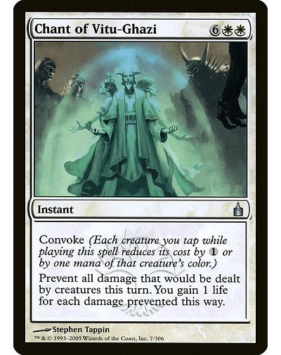 Carta Magic - FOIL Chant of Vitu-Ghazi - Idioma: Ingles - Edicion: Ravnica: City of Guilds