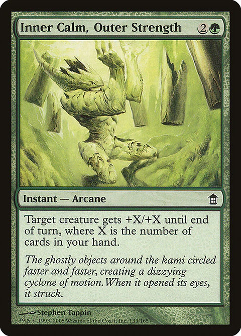 Carta Magic - FOIL Inner Calm, Outer Strength - Idioma: Ingles - Edicion: Saviors of Kamigawa