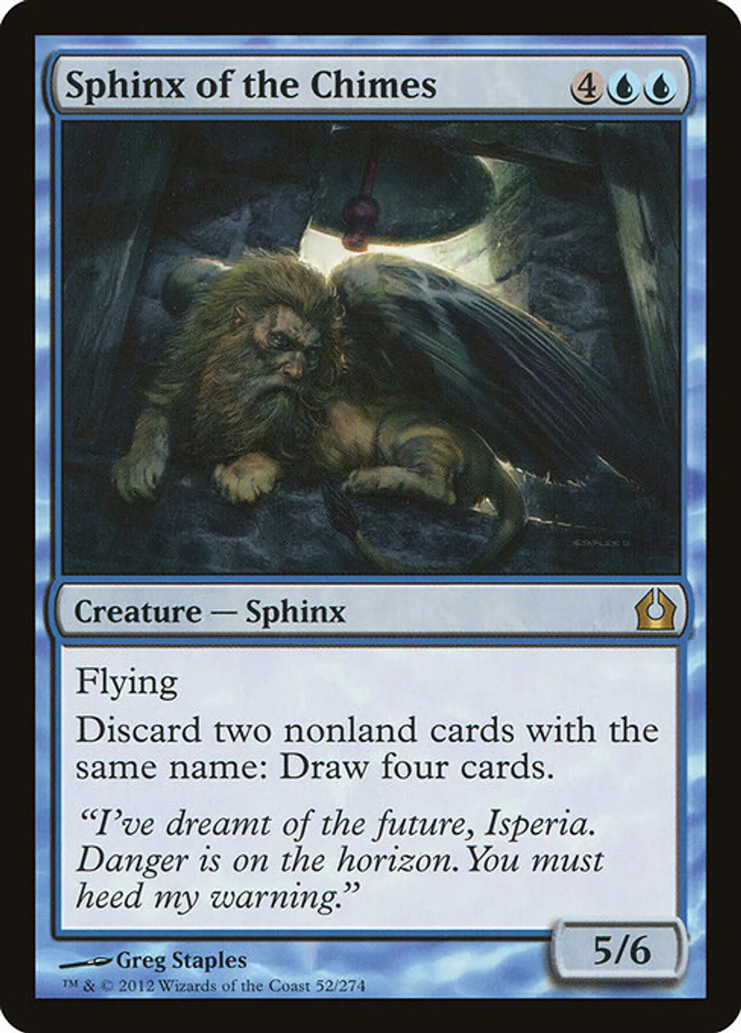 Carta Magic - FOIL Sphinx of the Chimes - Idioma: Ingles - Edicion: Return to Ravnica 1