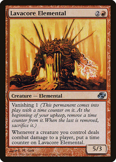Carta Magic - FOIL Lavacore Elemental - Idioma: Ingles - Edicion: Planar Chaos