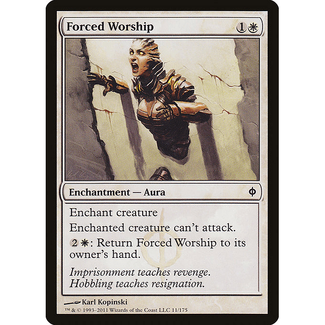 Carta Magic - FOIL Forced Worship - Idioma: Ingles - Edicion: New Phyrexia