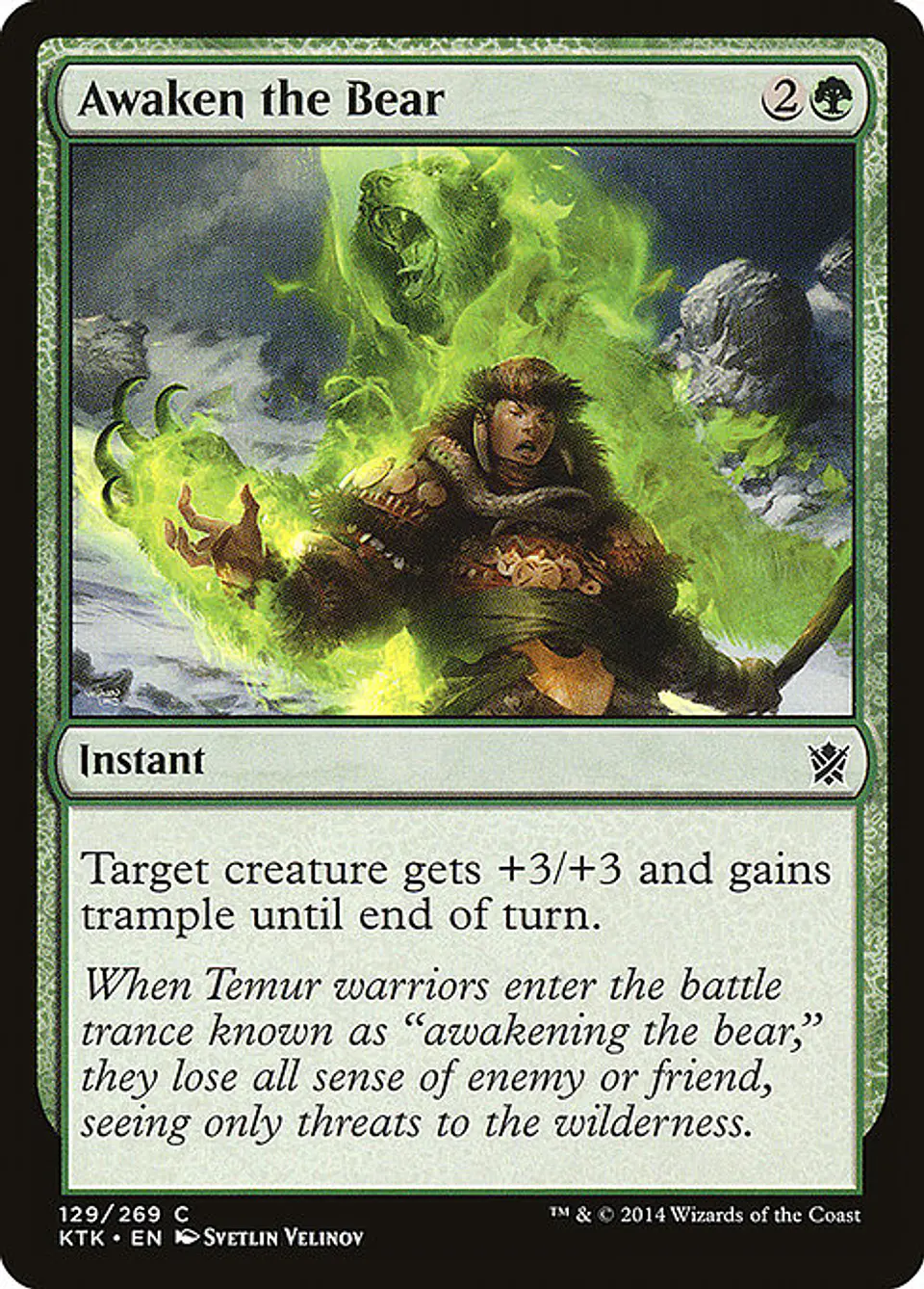 Carta Magic - FOIL Awaken the Bear - Idioma: Espa–ol - Edicion: Khans of Tarkir 1