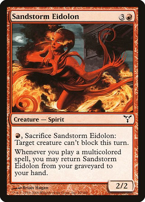 Carta Magic - FOIL Sandstorm Eidolon - Idioma: Ingles - Edicion: Dissension