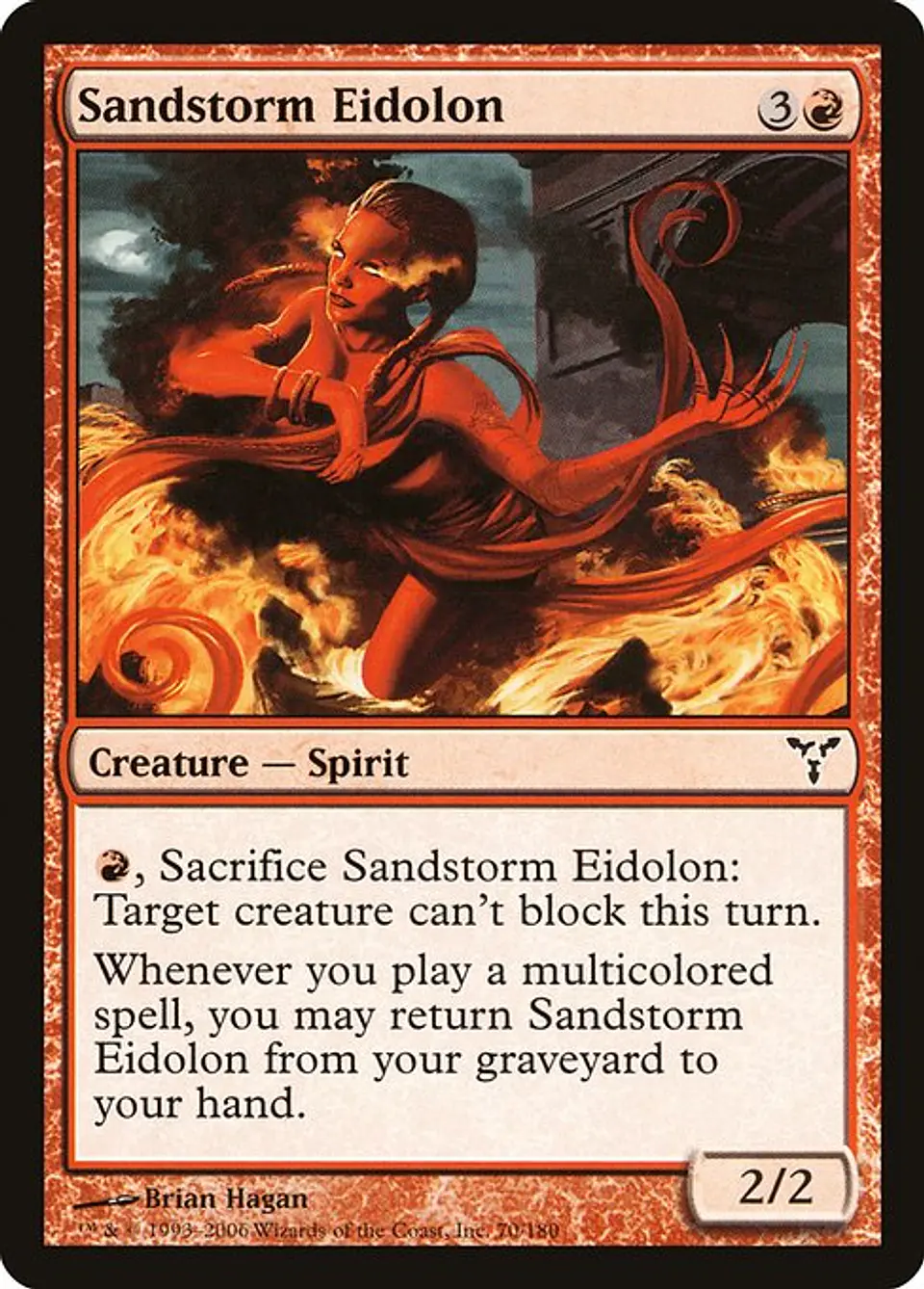 Carta Magic - FOIL Sandstorm Eidolon - Idioma: Ingles - Edicion: Dissension 1