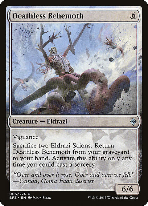 Carta Magic - FOIL Deathless Behemoth - Idioma: Ingles - Edicion: Battle for Zendikar