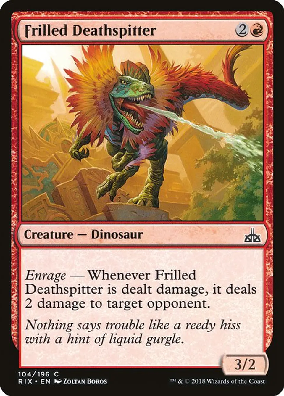 Carta Magic - FOIL Frilled Deathspitter - Idioma: Espa–ol - Edicion: Rivals of Ixalan 1